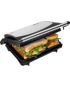 Contactgrill - Aigi Korky - Cool Touch - RVS - Zwart/Zilver