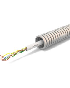 Flexibele Buis met CAT6 - Voorbedrade Flexbuis - 1x UTP CAT6 U/UTP - 16mm - 100 Meter