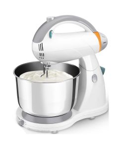 Handmixer met Mengkom - Aigi Surdina - Turbo Functie - 300 Watt - Wit