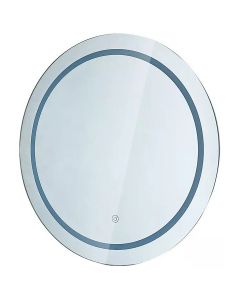 LED Badkamerspiegel - Viron Mirron - Ø60cm - Rond - Anti Condens - Touch Schakelaar - Aanpasbare Kleur CCT