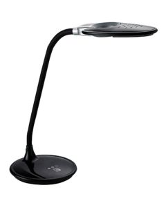 LED Bureaulamp met Vergrootglas - Aigi Magnoty - 5W - Natuurlijk Wit 5000K - Dimbaar - Glans Zwart