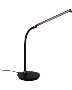 LED Bureaulamp - Tafelverlichting - Trion Root - 5W - Aanpasbare Kleur - Zwart - Kunststof 1