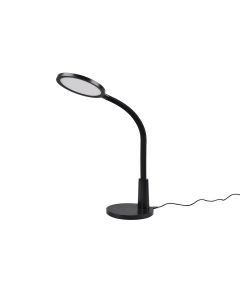 LED Bureaulamp - Trion Laly - 8.4W - Natuurlijk Wit 4000K - Timer - Aanraakschakelaar - Zwart - Kunststof 1