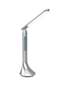 LED Bureaulamp - Trion Taty - 4W - Natuurlijk Wit 4000K - Oplaadbare batterijen - Titaan - Kunststof 1