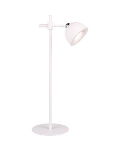 LED Bureaulamp - Trion Xavi - 3W - Warm Wit 3000K - Oplaadbaar - Rond - Mat Wit - Kunststof 1