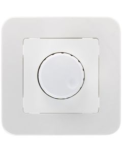 LED Dimmer - 230V - Inbouw Enkel Knop - 1-300W - Wit