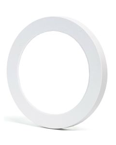 LED Downlight Pro - Aigi Foka - Inbouw/Opbouw - Rond - 12W - Helder/Koud Wit 6000K - Mat Wit - Kunststof