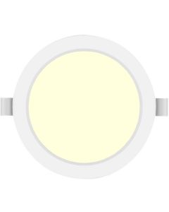 LED Downlight Pro - Aigi Trinko - Inbouw Rond 20W - Warm Wit 3000K - Mat Wit - Kunststof - Ø222mm