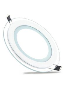 LED Downlight Slim - Inbouw Rond 6W - Helder/Koud Wit 6400K - Mat Wit Glas - Ø96mm