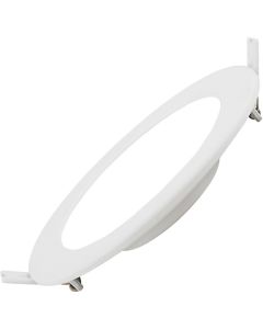 LED Downlight Slim Pro - Aigi - Inbouw Rond 16W - Helder/Koud Wit 6000K - Mat Wit - Kunststof - Ø170mm