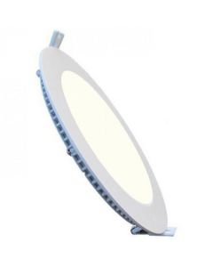 LED Downlight Slim Pro - Aigi - Inbouw Rond 18W - Natuurlijk Wit 4000K - Mat Wit Aluminium - Ø220mm