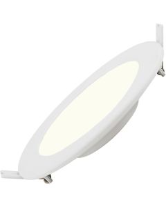 LED Downlight Slim Pro - Aigi - Inbouw Rond 6W - Natuurlijk Wit 4000K - Mat Wit - Kunststof - Ø115mm