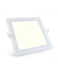 LED Downlight Slim - Aigi - Inbouw Vierkant 6W - Natuurlijk Wit 4000K - Mat Wit Aluminium - 115mm