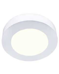 LED Downlight Slim Pro - Aigi Strilo - Opbouw Rond 6W - Natuurlijk Wit 4000K - Mat Wit - Kunststof