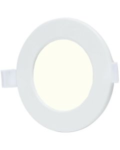 LED Downlight - Smart LED - Wifi LED - Slimme LED - Aigi Zumba - 6W - Natuurlijk Wit 4000K - Inbouw Rond - Mat Wit - Aluminium - Ø105mm