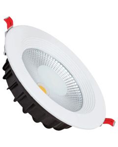 LED Downlight - Verona - Inbouw Rond 10W - Helder/Koud Wit 6400K - Mat Wit Aluminium - Ø120mm