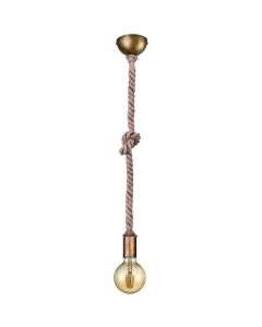 LED Hanglamp - Hangverlichting - Trion Robin - E27 Fitting - 1-lichts - Rond - Oud Brons - Aluminium