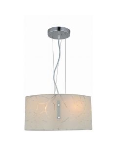 LED Hanglamp - Hangverlichting - Trion Spirilo - E27 Fitting - Rechthoek - Mat Wit - Aluminium