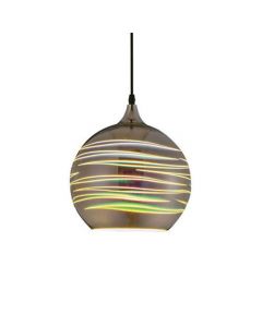 LED Hanglamp 3D - Structure - Rond - Chroom Glas - E27