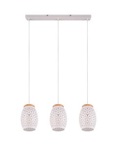 LED Hanglamp - Trion Dabi - E27 Fitting - 3-lichts - Mat Wit - Metaal 1