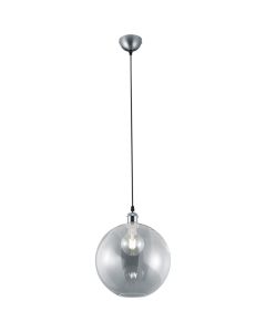 LED Hanglamp - Trion Dini - E27 Fitting - Rond - Mat Nikkel - Aluminium