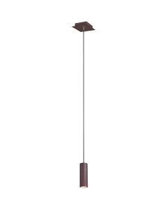 LED Hanglamp - Trion Mary - GU10 Fitting - 1-lichts - Vierkant - Roestkleur - Aluminium