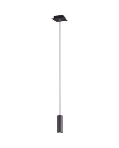 LED Hanglamp - Trion Mary - GU10 Fitting - Rond - Mat Zwart Aluminium