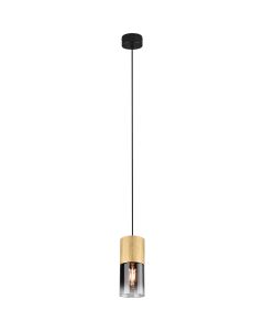 LED Hanglamp - Trion Roba - E27 Fitting - 1-lichts - Rond - Mat Goud - Aluminium