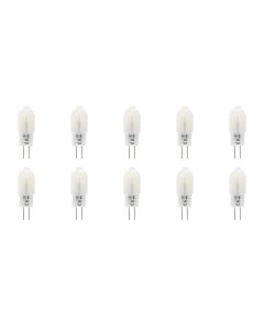 LED Lamp 10 Pack - Aigi - G4 Fitting - 1.3W - Helder/Koud Wit 6500K | Vervangt 12W