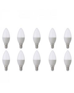 LED Lamp 10 Pack - E14 Fitting - 6W - Helder/Koud Wit 6400K