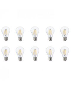 LED Lamp 10 Pack - Filament - E27 Fitting - 6W - Warm Wit 2700K