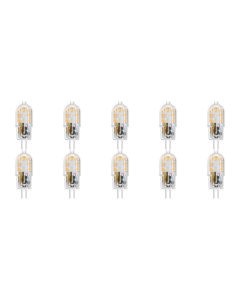 LED Lamp 10 Pack - G4 Fitting - Dimbaar - 2W - Helder/Koud Wit 6000K - Transparant | Vervangt 20W