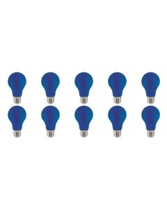 LED Lamp 10 Pack - Specta - Blauw Gekleurd - E27 Fitting - 3W