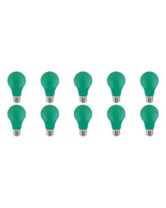 LED Lamp 10 Pack - Specta - Groen Gekleurd - E27 Fitting - 3W