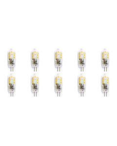 LED Lamp 10 Pack - Aigi - G4 Fitting - 2W - Helder/Koud Wit 6500K | Vervangt 20W