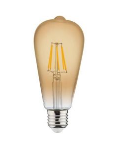 LED Lamp - Filament Rustiek - Vita - E27 Fitting - 6W - Warm Wit 2200K