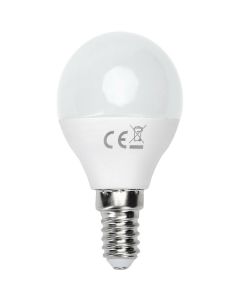 LED Lamp - Smart LED - Aigi Kiyona - Bulb G45 - 5W - E14 Fitting - Slimme LED - Wifi LED - Aanpasbare Kleur - Mat Wit - Glas