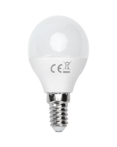 LED Lamp - Smart LED - Aigi Kiyona - Bulb G45 - 7W - E14 Fitting - Slimme LED - Wifi LED - Aanpasbare Kleur - Mat Wit - Glas