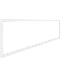 LED Paneel - Aigi - 30x120 Helder/Koud Wit 6000K - 40W Inbouw Rechthoek - Mat Wit Aluminium