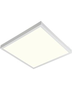 LED Paneel - Aigi Limno Slim - 60x60 - Natuurlijk Wit 4000K - 32W - Smart LED - Slimme LED - Dimbaar - Opbouw Vierkant - Mat Wit - Flikkervrij