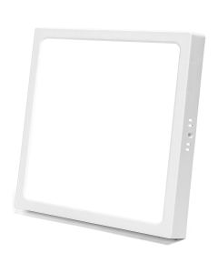 LED Paneel - Downlight - Aigi - Helder/Koud Wit 6500K - 24W - 30x30 - Opbouw - Vierkant - Wit - Flikkervrij