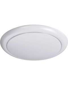 LED Plafondlamp - Aigi Ala - Opbouw Rond 12W - Helder/Koud Wit 6500K - Mat Wit - Aluminium