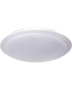 LED Plafondlamp - Aigi Ashly - Opbouw Rond 18W - Helder/Koud Wit 6500K - Mat Wit - Aluminium 