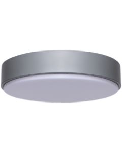 LED Plafondlamp - Aigi Santi - Opbouw Rond 20W - Warm Wit 3000K - Mat Grijs - Aluminium