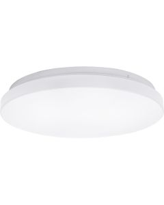 LED Plafondlamp - Aigi Syna - Opbouw Rond 20W - Natuurlijk Wit 4000K - Mat Wit - Aluminium