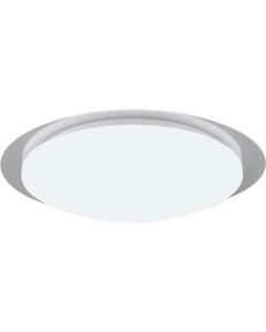 LED Plafondlamp - Badkamerlamp - Trion Frozen - 18.5W - RGBW - Dimbaar - Afstandsbediening - Sterlicht - Rond - Mat Wit - Kunststof