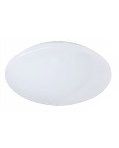 LED Plafondlamp - Badkamerlamp - Trion Tuzi - 12W - Spatwaterdicht IP44 - Warm Wit 3000K - Rond - Wit - Kunststof