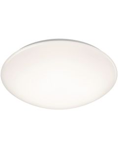 LED Plafondlamp - Badkamerlamp - Trion Tuzi - 15W - Spatwaterdicht IP44 - Warm Wit 3000K - Rond - Wit - Kunststof 1