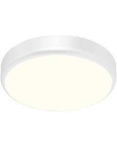 LED Plafondlamp met Sensor + Dag en Nacht Sensor - Brinton Gruna - 20W 2000lm - Natuurlijk Wit 4000K - IP54 - Opbouw - Rond - Wit