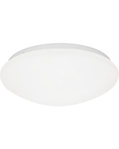 LED Plafondlamp met Sensor + Dag en Nacht Sensor - Kozolux Crimpy - 20W 1500lm - Warm Wit 3000K - Opbouw - Rond - Wit